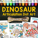 Dinosaur Articulation Dot Art  | No Prep Speech Therapy