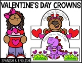 Dinosaur & Bear Valentine's Day Crown | Spanish & English 