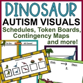 Dinosaur Autism Behavior Visuals: Schedules, Token Boards,