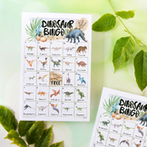 Dinosaur Bingo - 50 Cards