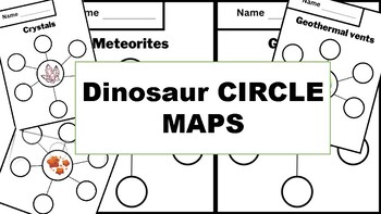 Preview of Dinosaur CIRCLE MAPS Dinosaur Activities