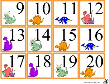 Dinosaur Calendar Set by C and L Curriculum | Teachers Pay Teachers