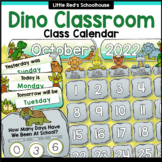 Dinosaur Classroom Decor Calendar