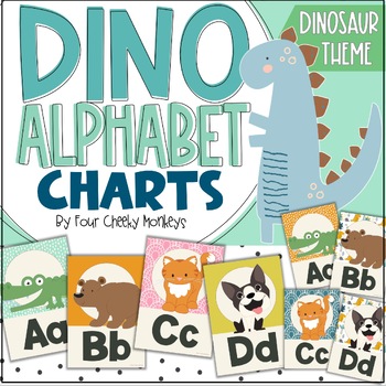 Preview of Dinosaur Classroom Decor / Dinosaur Theme Alphabet Display