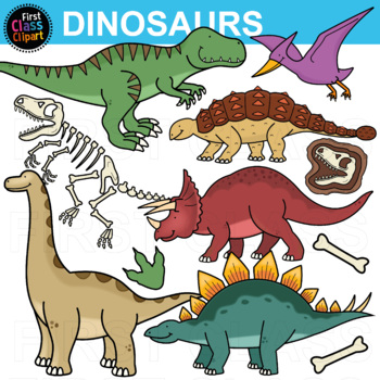 Preview of Dinosaur Clip Art set