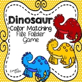 Dinosaur Color Matching File Folder Game