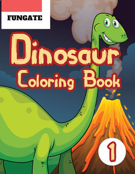 Preview of Dinosaur Coloring Book 1: Fantastic Dinosaurs activities Book FULL Version