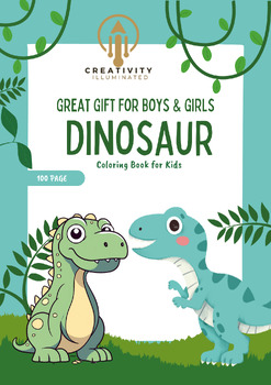 Preview of Dinosaur Coloring Book for Kids