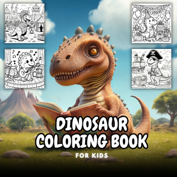 Preview of Dinosaur Coloring Book for Kids : Great Gift For Kids