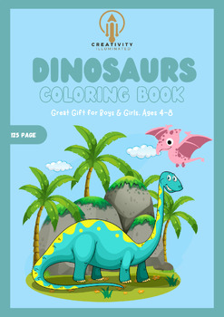 Preview of Dinosaur Coloring Book for Kids: Great Gift for Boys & Girls