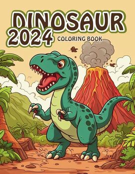 Preview of Dinosaur Coloring Books 2024