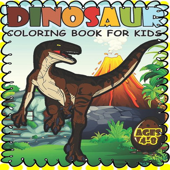 Preview of Dinosaur Coloring Books for Kids