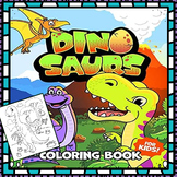 Dinosaur Coloring: Easy and Fun Educational of Jurassic Pr
