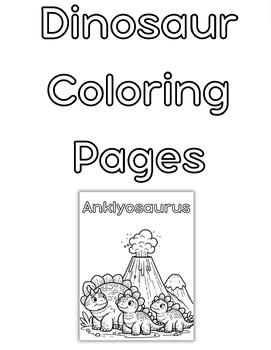 Preview of Dinosaur Coloring Pages