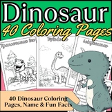 Dinosaur Coloring Pages: 40 Dinosaur Activities & Fun Fact