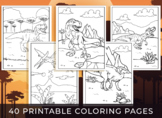 Dinosaur Coloring Pages - 40 Printable Dinosaur Coloring P