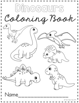 Dinosaur Coloring Page Worksheets Teaching Resources Tpt