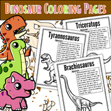 Dinosaur Coloring Pages: Appearance, Size, Habitat, Fun Fact