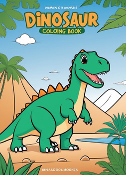 Preview of Dinosaur Coloring Pages | Coloring Sheets | Dinosaur Coloring Book
