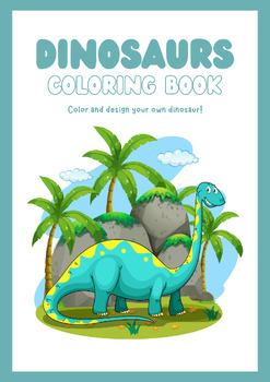 Preview of Dinosaur Coloring Pages | Coloring Sheets | Dinosaur Coloring Book