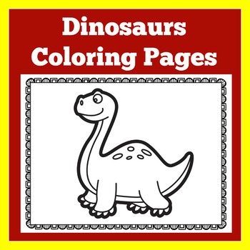dinosaurs preschool kindergarten coloring book pages by green apple lessons