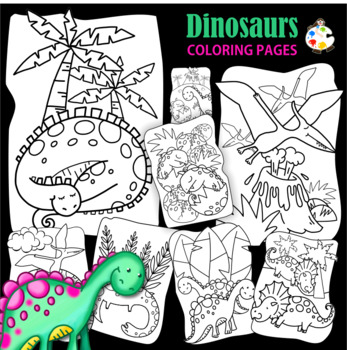 32+ Dinosaur Color Pages Printable