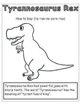 Download Dinosaur Coloring sheet- 9 Designs by Rick's Creations | TpT