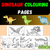 Dinosaur Colouring Pages /Inglish UK/2024