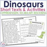 Dinosaur Comprehension and Vocabulary Activities