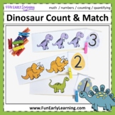 Dinosaur Count and Match Math Activity