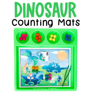 Preview of Dinosaur Counting Activities, Dinosaur Number Tracing, Dinosaur Count to 20