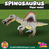 Dinosaur Craft Activity | Spinosaurus 3D Paper Model