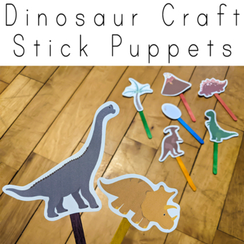 Preview of Dinosaur Craft Stick Puppets