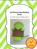 Dinosaur Craft - Triceratops Craft for Writing, Bulletin B