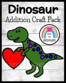 Dinosaur Craft and Addition Math Activity to 10 for Kinder