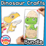 Dinosaur Crafts Bundle Printable Dinosaur Craftivity Templates
