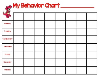 Early Childhood Behavior Charts
