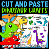 Dinosaur Cut and Paste Craft Template Ultimate Bundle