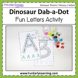 Dinosaur Dab-a-Dot Letters Q-Tip Painting