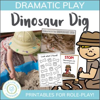 Preview of Dinosaur Dig Dramatic Play