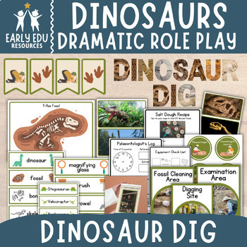 Preview of Dinosaur Dig Dramatic Play: Fossil Exploration