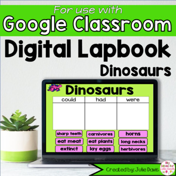 Preview of All About Dinosaur Digital Kindergarten Science Unit - Research Craft Activities