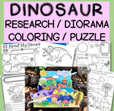 Dinosaur Diorama / Coloring & Puzzle / Research Activities