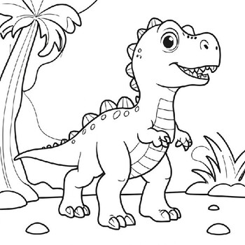 Dinosaur Discovery Coloring Expedition by WonderTech World | TPT