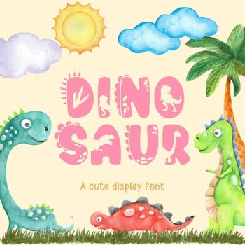 Preview of Dinosaur - Display Font