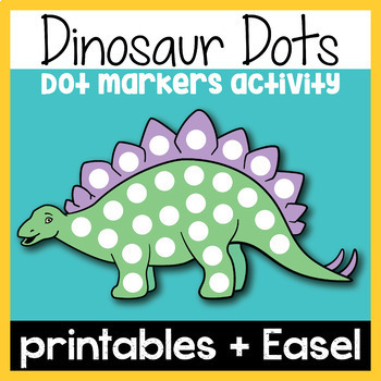 Preview of Dinosaur Do a Dot | Dot Markers Activity for Preschool to Kindergarten Dino Fans