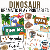 Dinosaur Dramatic Play Printable Activities, Pretend Presc