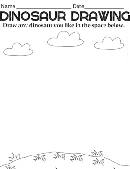 Preview of Dinosaur Drawing