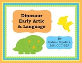 Dinosaur Early Articulation and Language Activities for Sp