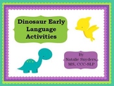 Dinosaur Early Language Activities for Speech Language Therapy